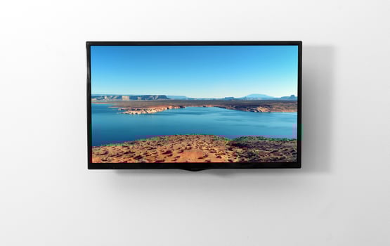 TV monitor on the wall photo