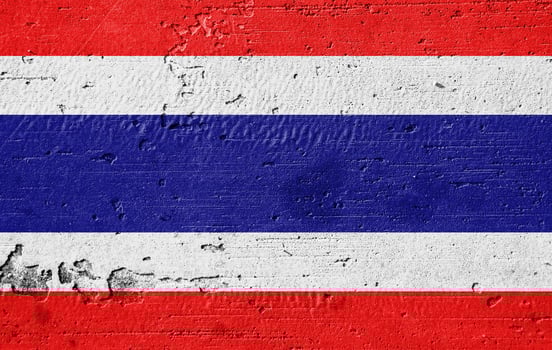 Country flag painted on the wall photo