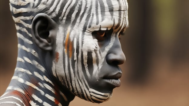 AI generated A man who reflects his ethnic culture. photo