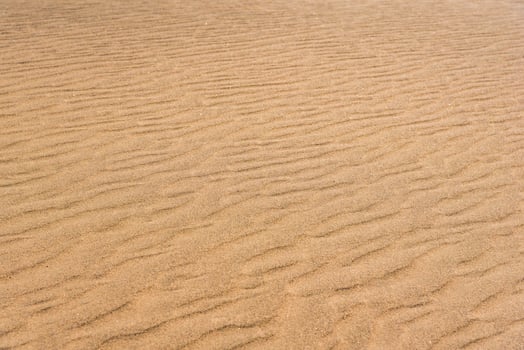 Desert sand pattern during the day light. wave sand parttern of the desert isolated. photo