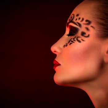 Sexy mysterious woman photo