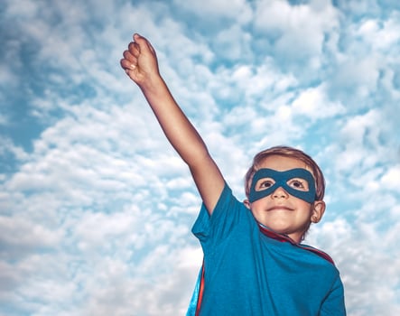 Little boy superman photo