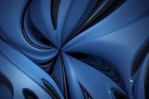 AI generated 3d rendering luxury blue and black abstract background. Pro Photo