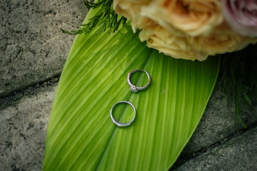 Pair of wedding rings photo