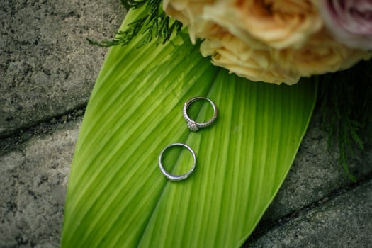 Pair of wedding rings photo
