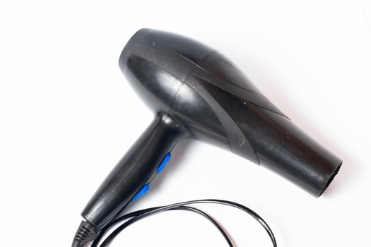 hair dryer in white background photo