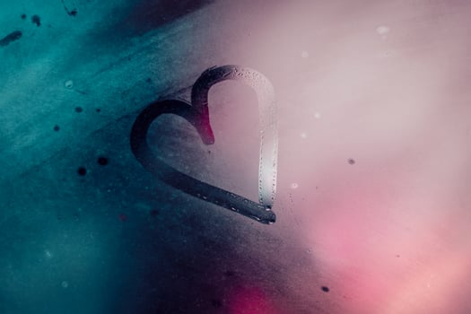 Love Background with a heart photo
