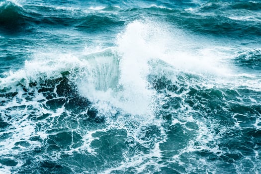 Beautiful stormy sea photo
