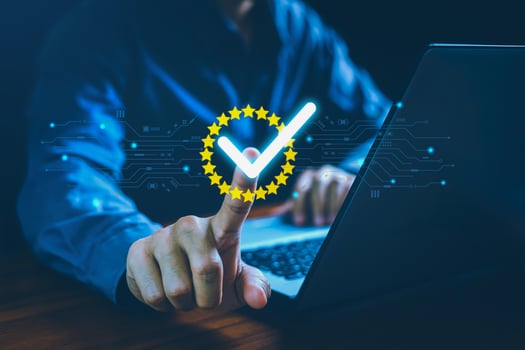 Quality assurance of product and service concept, Guarantee, Quality control assurance, Certificate and standardization, Global business automation to assess quality for transformation more efficient. photo