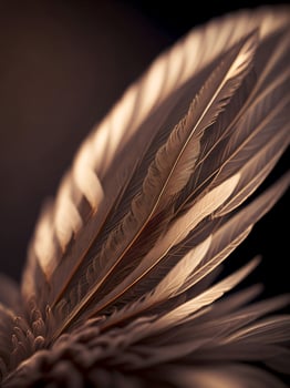 AI generated Elegant Bird Feather photo