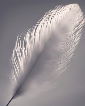 AI generated Elegant Bird Feather photo
