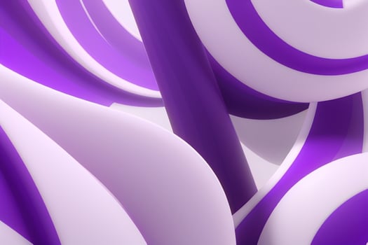 AI generated 3d rendering luxury bold purple and white abstract background. Pro Photo