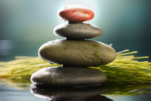 Zen stones with customizable space for text. Copy space photo