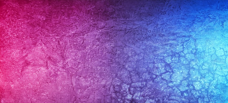 Lighting Effect red and blue on brick wall for background party happiness concept , For showing products or placing products photo