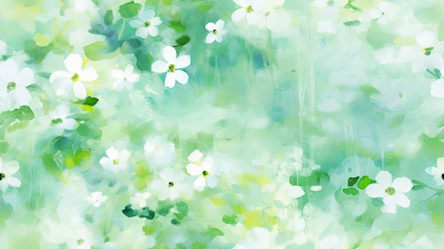 AI generated Watercolor realistic blurred spring background photo