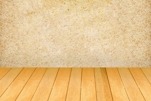 Wooden wall and floor background. photo