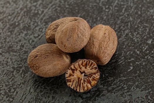 Aroma seasoning Nutmeg for cooking photo