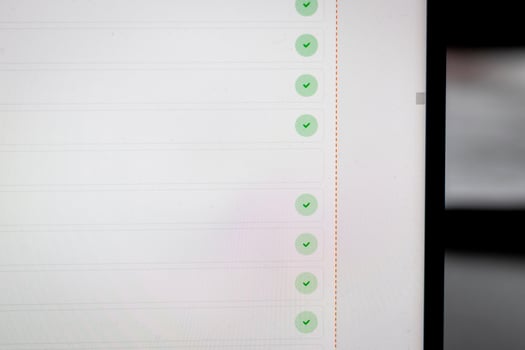 Close up shot of computer screen showing file upload progress. Technology photo