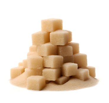 Heap of cane sugar photo