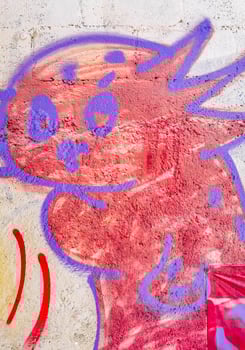 Playa del Carmen Quintana Roo Mexico 2023 Artistic walls with paintings and graffiti Playa del Carmen Mexico. photo