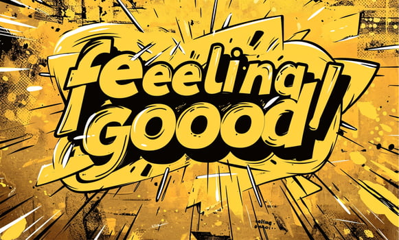 AI generated Radiant and Vibrant Graffiti Artwork Capturing the Positive Energy of Feeling Good photo