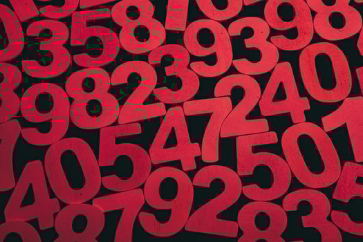 Background or texture of numbers. Finance data concept. Mathematic. Banking or currency. Business and economic growth. photo