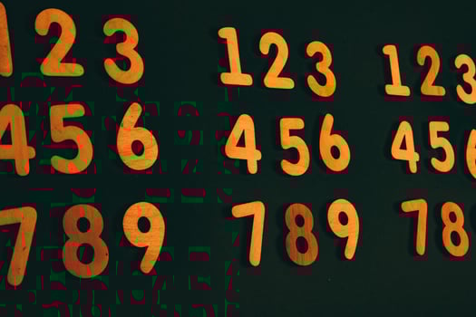 Background or texture of numbers. Finance data concept. Mathematic. Banking or currency. Business and economic growth. photo