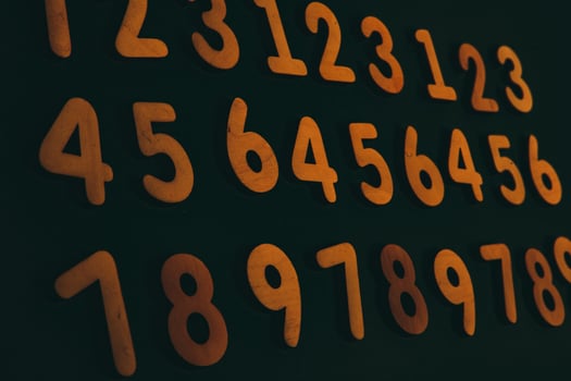 Background or texture of numbers. Finance data concept. Mathematic. Banking or currency. Business and economic growth. photo