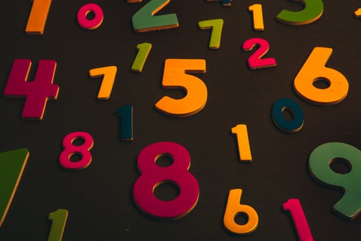Background or texture of numbers. Finance data concept. Mathematic. Banking or currency. Business and economic growth. photo