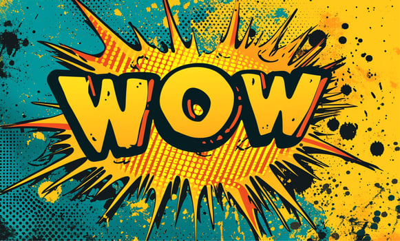 AI generated Urban Amazement Colorful Graffiti Typography Spelling Out a Vibrant Wow photo