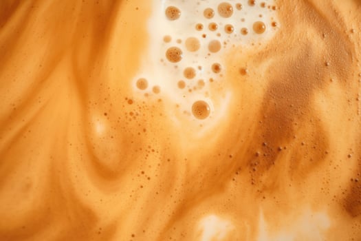 AI generated Coffee foam texture. AI Generated photo