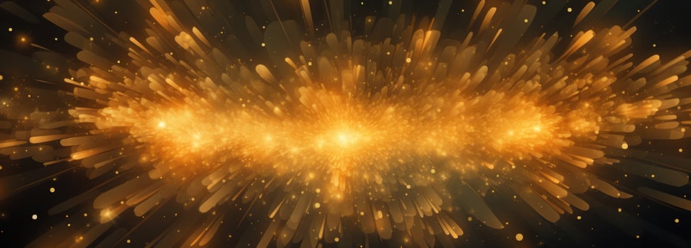 AI generated gold starburst background, photo