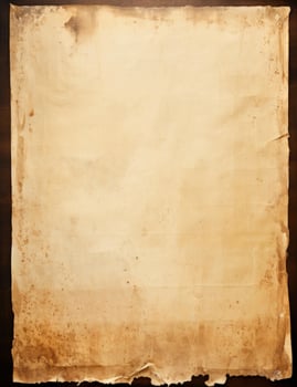 AI generated Sheet of vintage yellowed paper. AI Generated photo