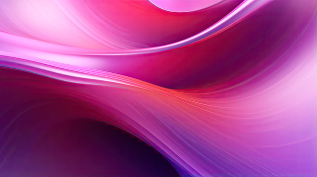 AI generated Abstract 3D image of digital waves in shades of pink and purple. AI Generated photo