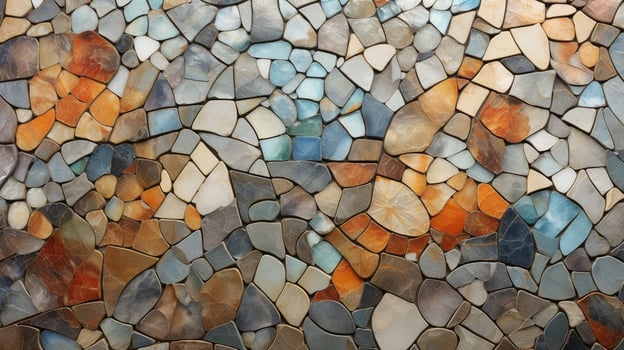 AI generated Marble Mosaic background photo