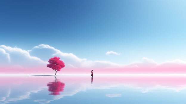 AI generated Minimalist Designs background photo