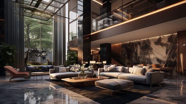 AI generated Modern Luxury interior design photo