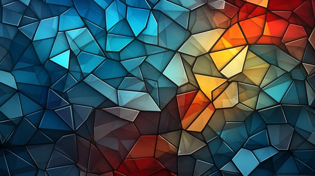 AI generated Mosaic and Tessellations background photo