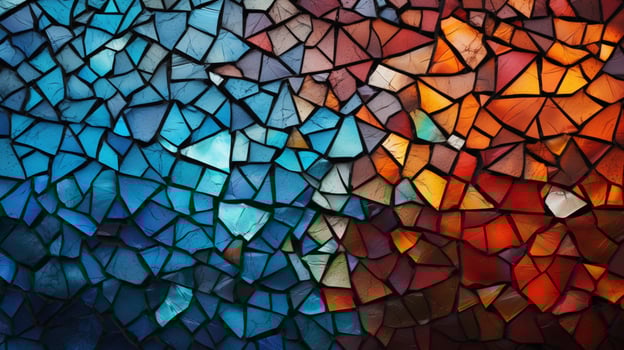 AI generated Mosaic and Tessellations background photo