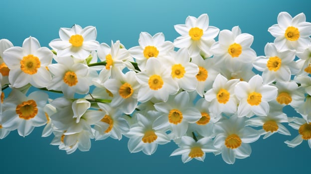 AI generated Narcissus Floral Background photo