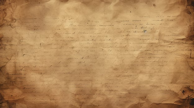 AI generated Old Notebook Paper with Scribbles Background photo