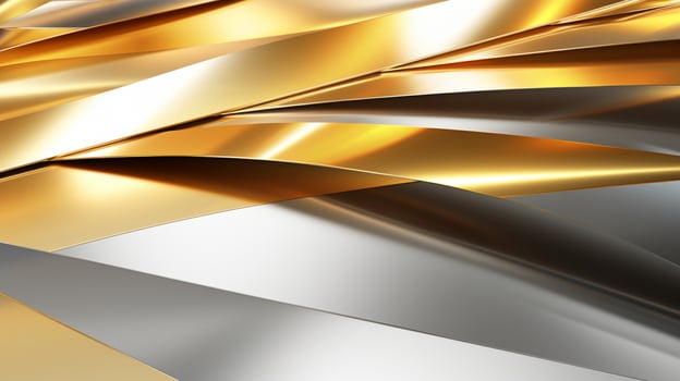 AI generated Silver and Gold Gradient Background photo