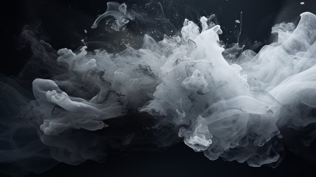 AI generated Silver color splash background photo