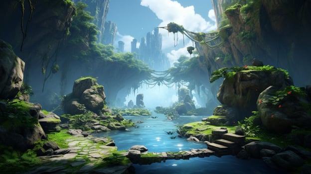 AI generated nft game background photo