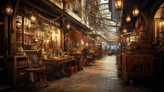 AI generated shoping high quality backgrounds photo