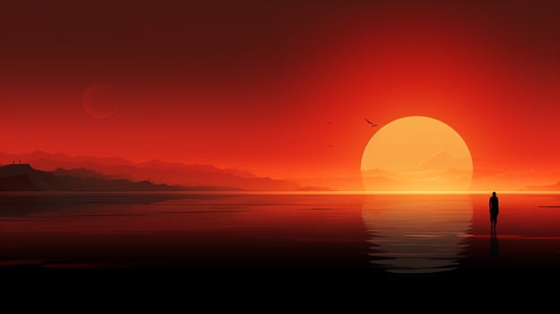 AI generated Minimalist Designs background photo