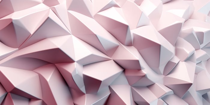 AI generated 3D Embossed Abstract Pink Background. Generative AI photo