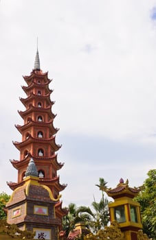 Tran Quoc pagoda in Hanoi, Vietnam photo
