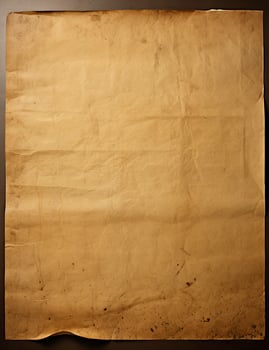 AI generated Sheet of vintage yellowed paper. AI Generated photo