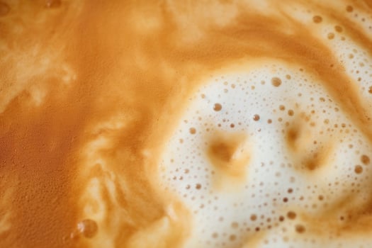 AI generated Coffee foam texture. AI Generated photo